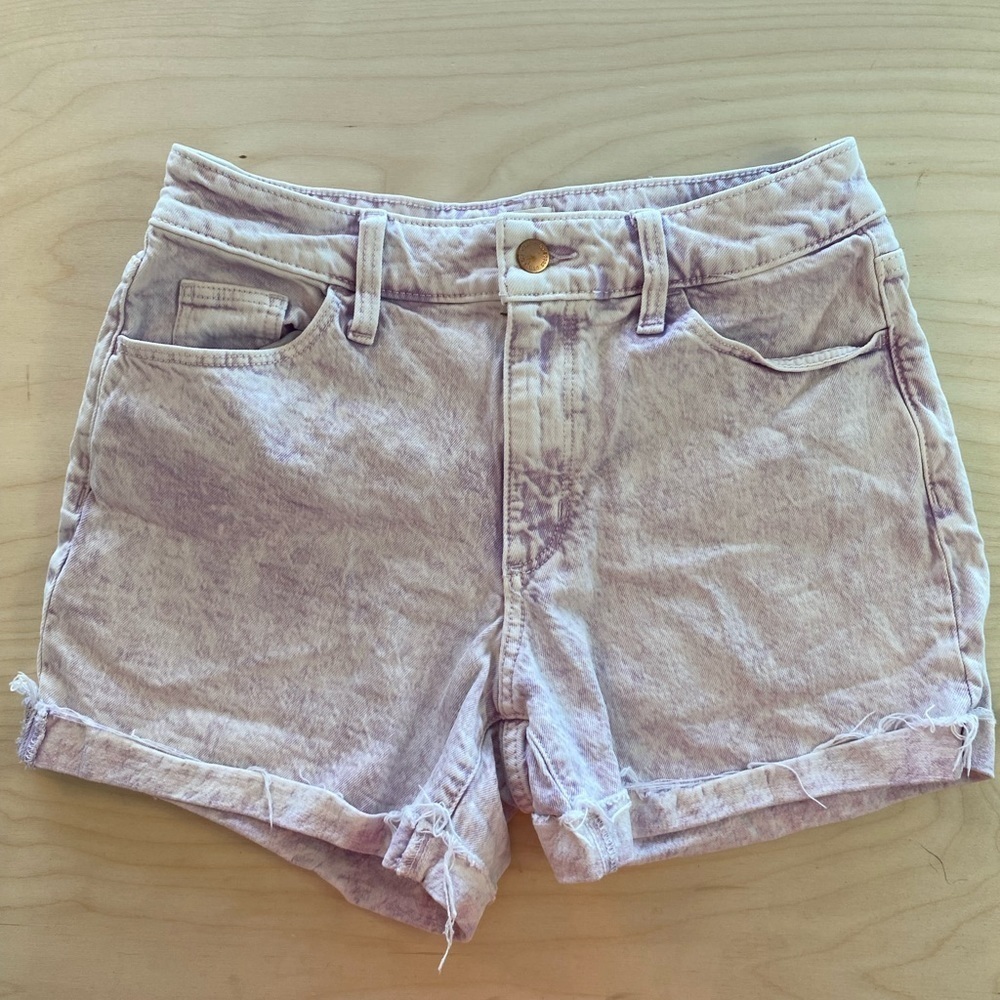 Universal Threads Denim Shorts Size 4/27 Vintage MIDI Purple Whitewash (BH)